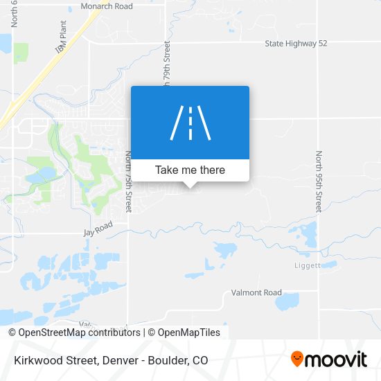 Kirkwood Street map