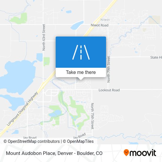 Mount Audobon Place map