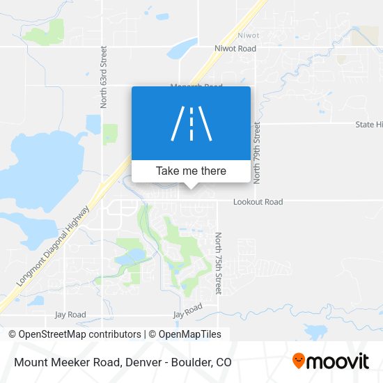 Mount Meeker Road map