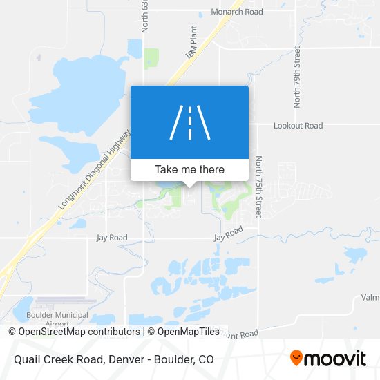 Quail Creek Road map