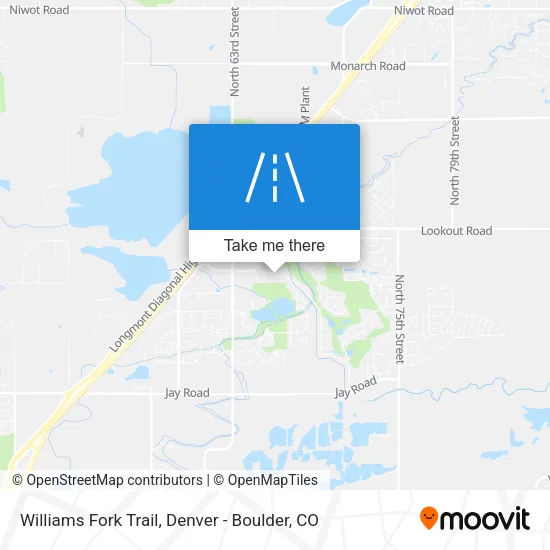 Williams Fork Trail map