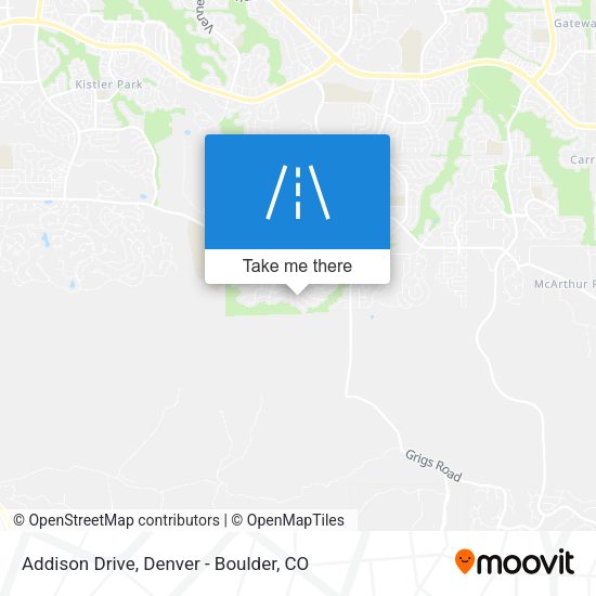 Addison Drive map