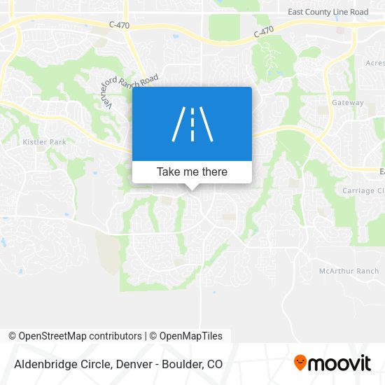 Aldenbridge Circle map