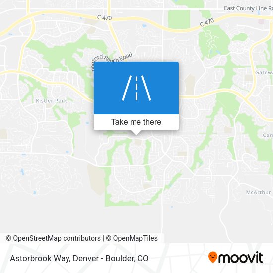 Mapa de Astorbrook Way