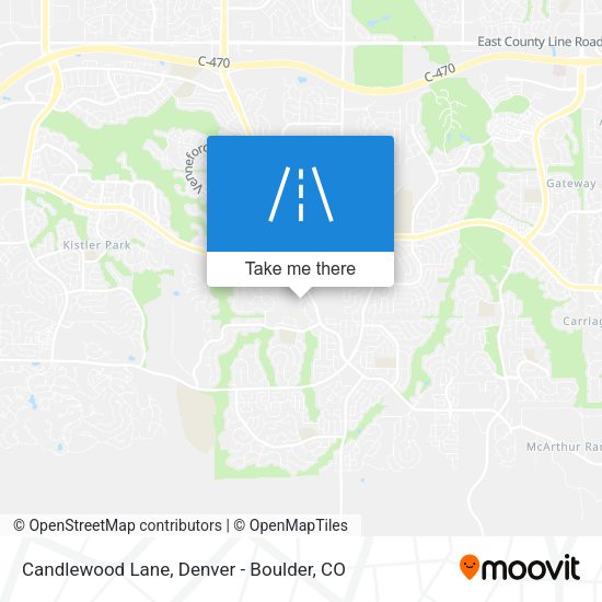 Candlewood Lane map