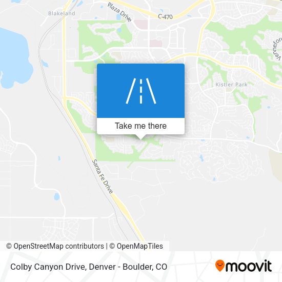 Colby Canyon Drive map