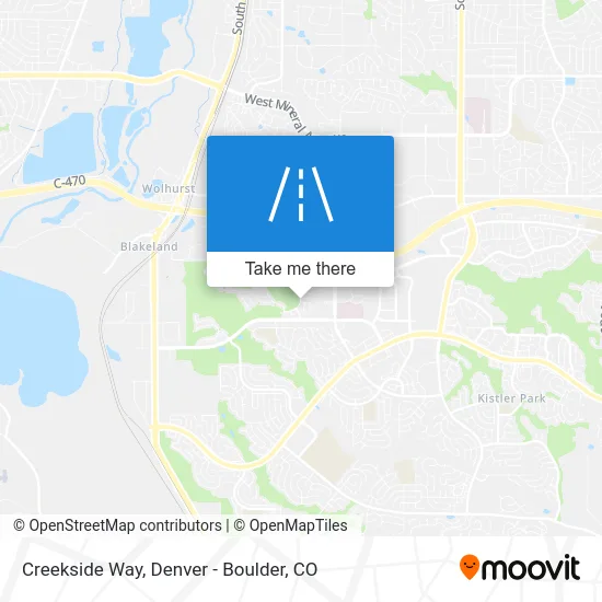 Creekside Way map