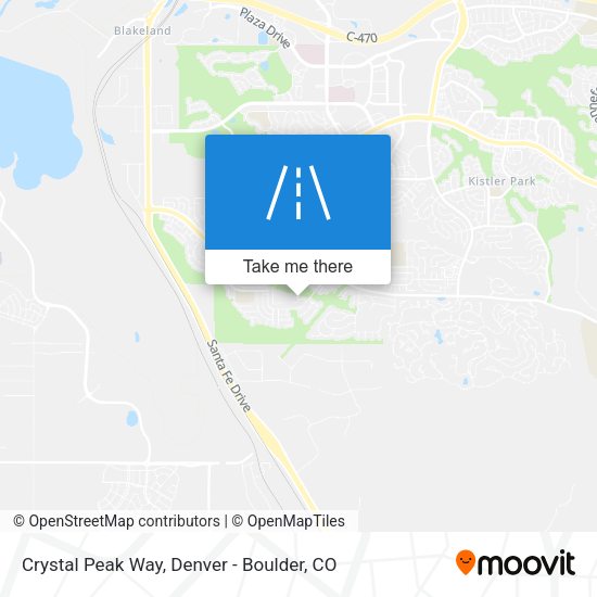 Crystal Peak Way map