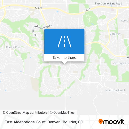 Mapa de East Aldenbridge Court