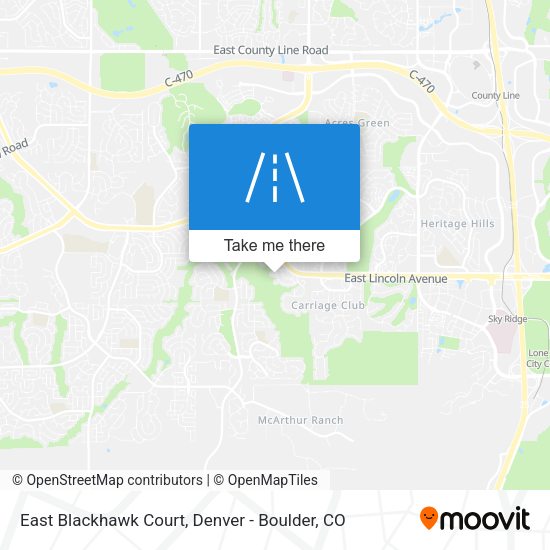 East Blackhawk Court map