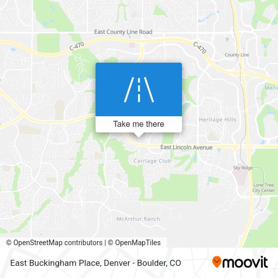 East Buckingham Place map