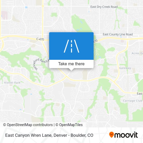 East Canyon Wren Lane map