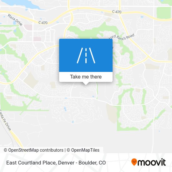 East Courtland Place map