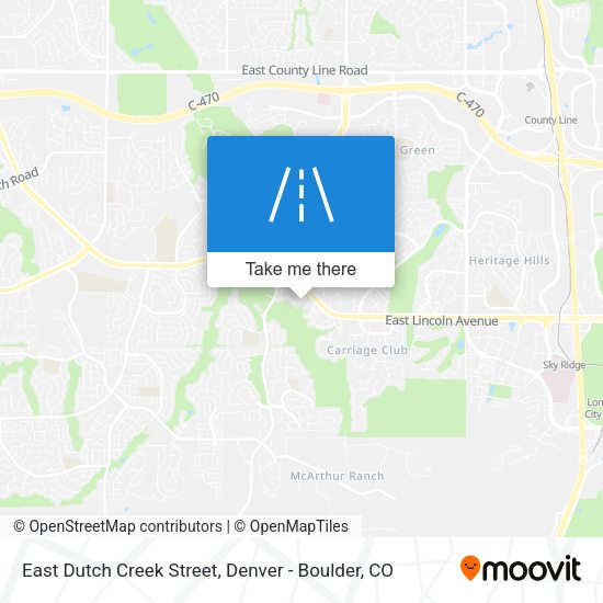 Mapa de East Dutch Creek Street