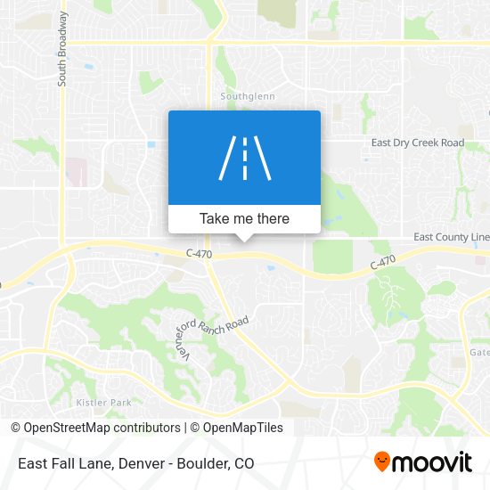 East Fall Lane map