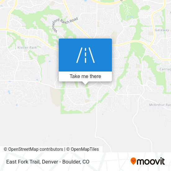 East Fork Trail map