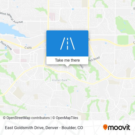 East Goldsmith Drive map