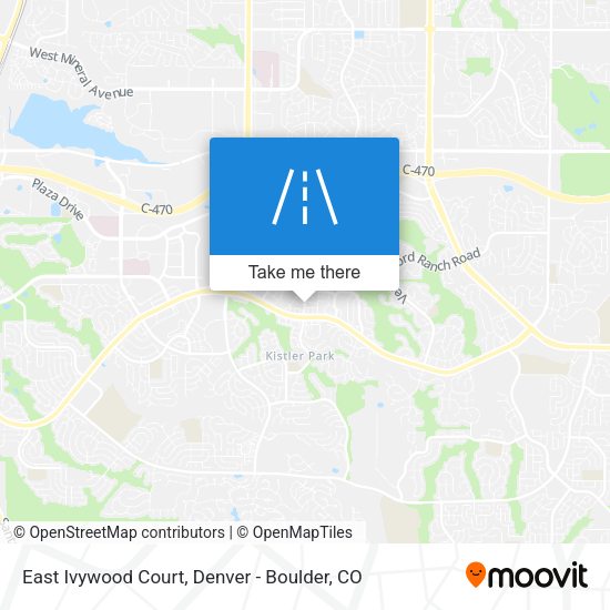 Mapa de East Ivywood Court