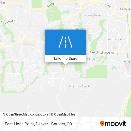 East Lions Point map