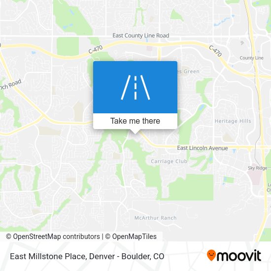 Mapa de East Millstone Place