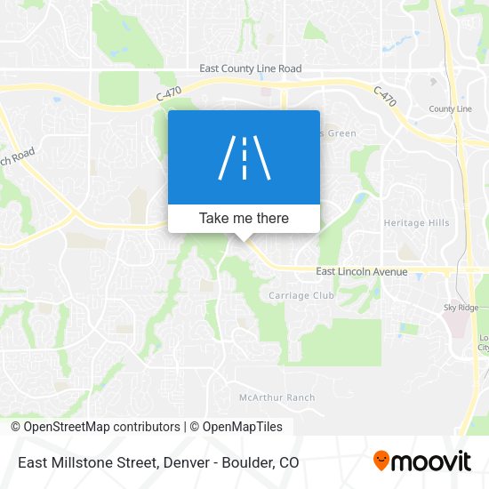 Mapa de East Millstone Street