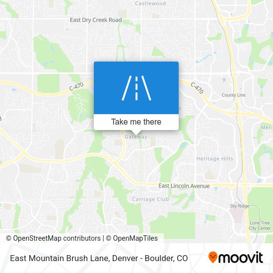 East Mountain Brush Lane map