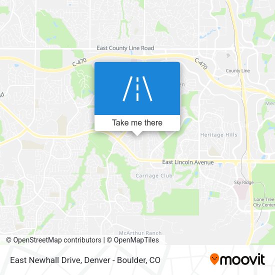 East Newhall Drive map