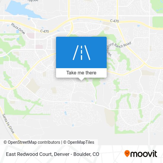 East Redwood Court map