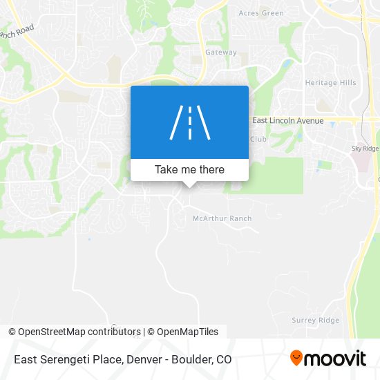 Mapa de East Serengeti Place