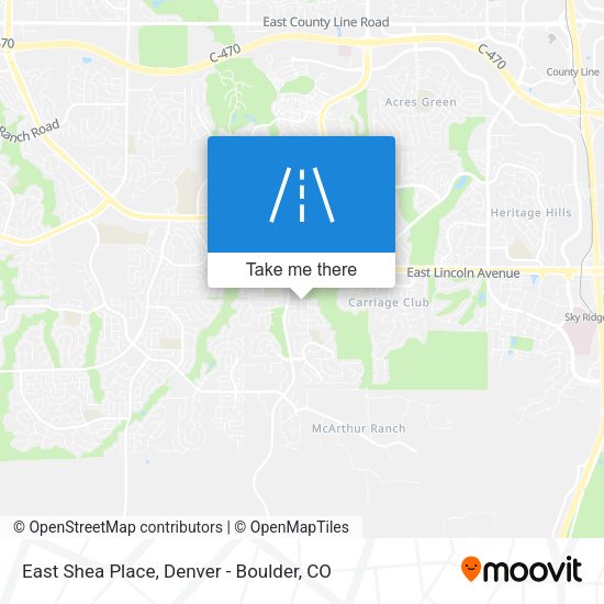 East Shea Place map