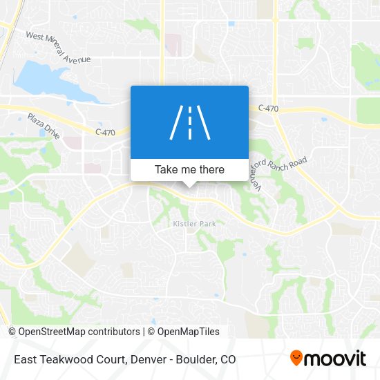 East Teakwood Court map
