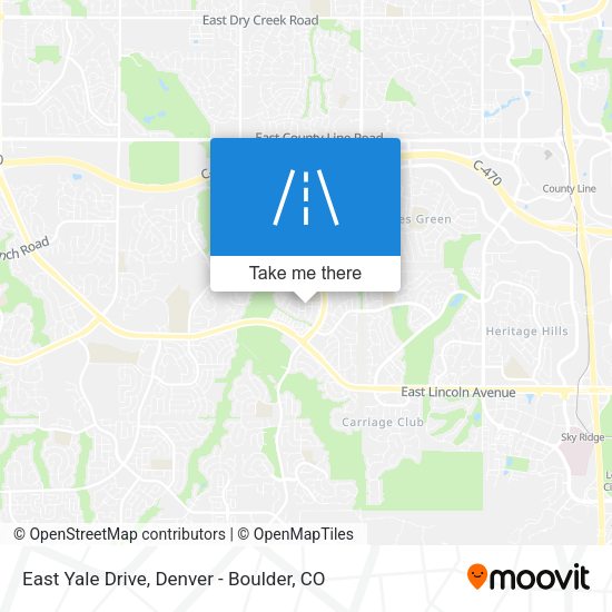 Mapa de East Yale Drive
