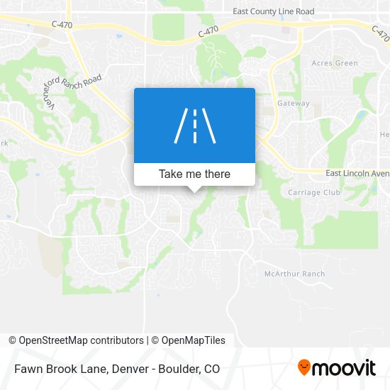 Fawn Brook Lane map