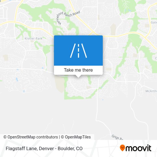 Flagstaff Lane map