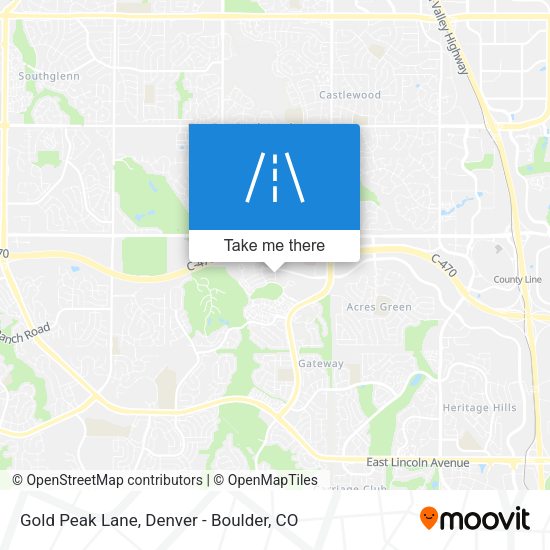 Mapa de Gold Peak Lane