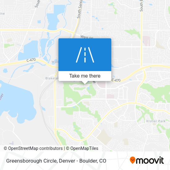 Greensborough Circle map