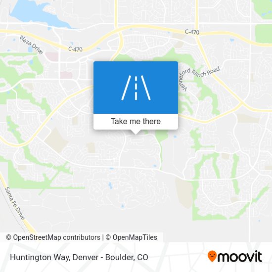 Huntington Way map