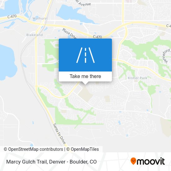 Mapa de Marcy Gulch Trail