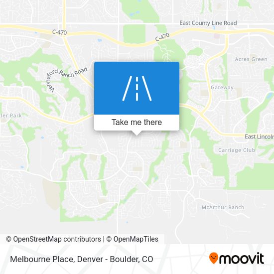 Mapa de Melbourne Place
