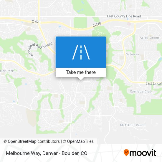 Melbourne Way map