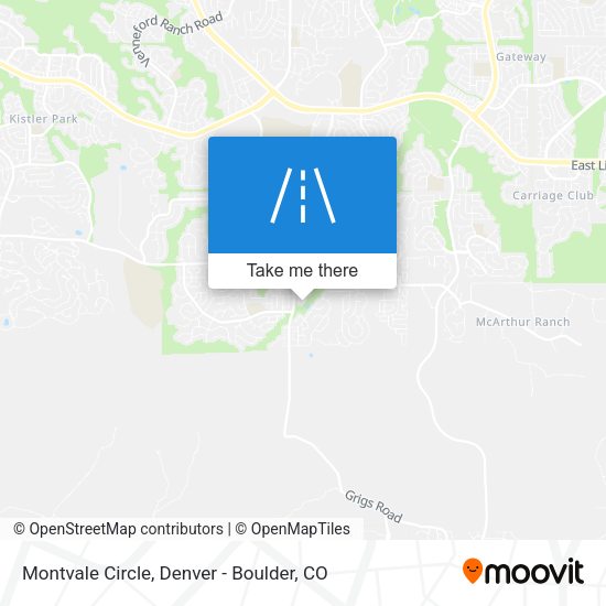 Mapa de Montvale Circle