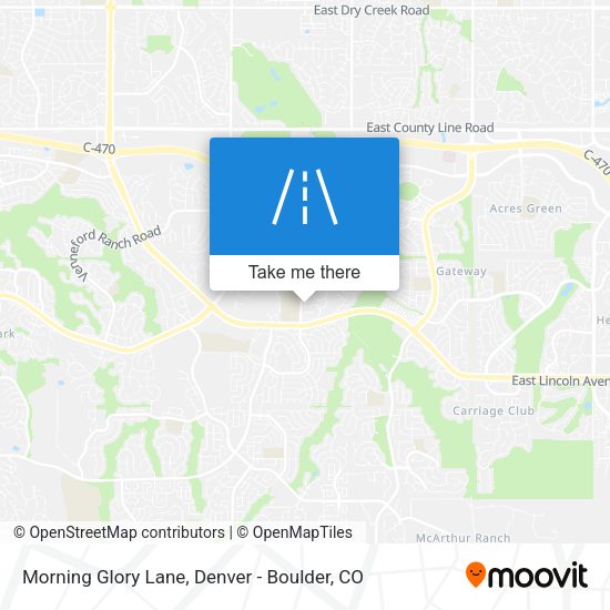 Morning Glory Lane map