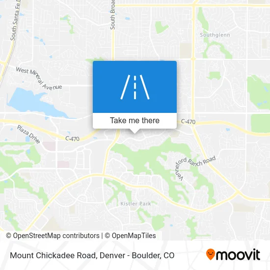 Mount Chickadee Road map