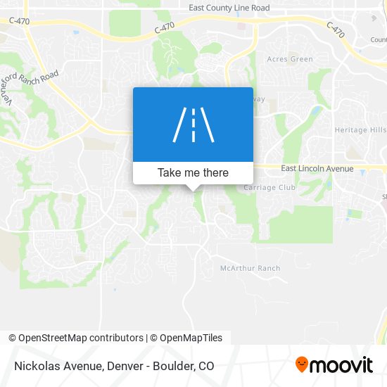 Mapa de Nickolas Avenue