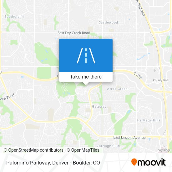 Mapa de Palomino Parkway