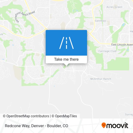 Mapa de Redcone Way