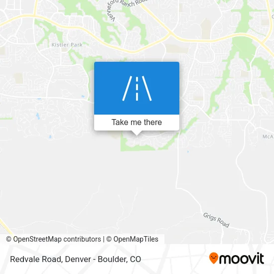 Redvale Road map