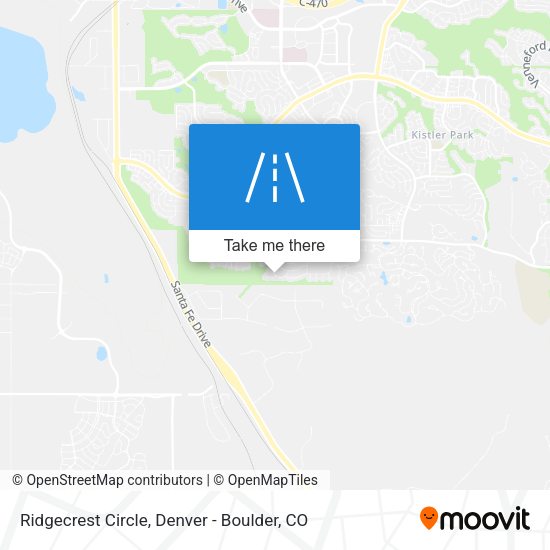 Ridgecrest Circle map