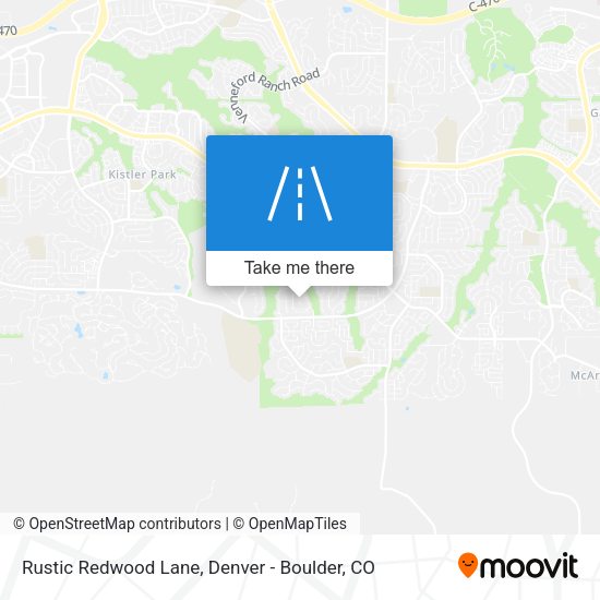 Rustic Redwood Lane map