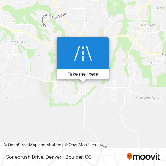 Sonebrush Drive map